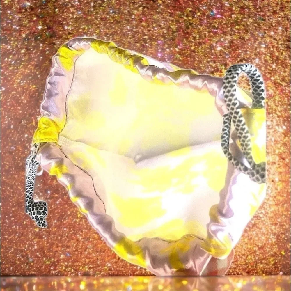 IPSY Refreshments Glam Bag July 2023 Drawstring Silk Makeup Bag Only 10” x 8”
